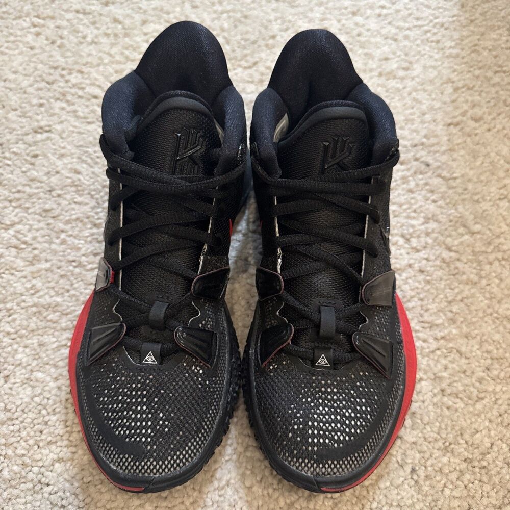 Brand New Nike Kyrie 7 Bred Black Sneakers, Size 4Y CQ9326-001